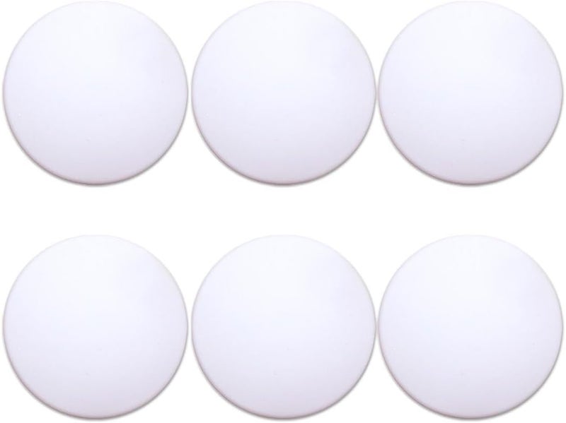 Muzioiernsu Door Stoppers (6 Pcs) Door Stops Wall Protector. 3.15" Large Size White Silicone Door Bumpers with Strong Thickened Adhesive of Rubber Knob, Round Wall Shield Cushion Door Knob Wall Protector Quiet - Image 1